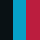 Black / Turquoise / Red