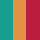 Teal / Orange / Red