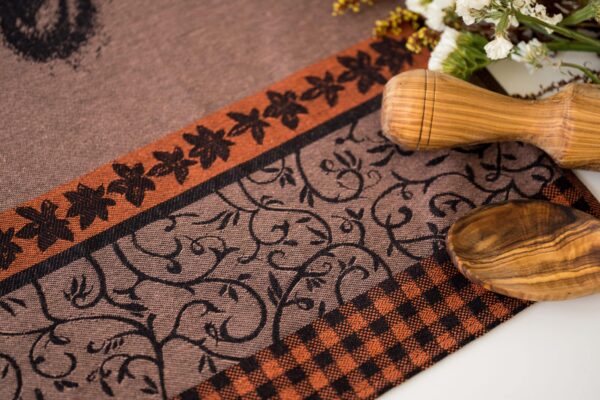 Deer jacquard woven tea towel