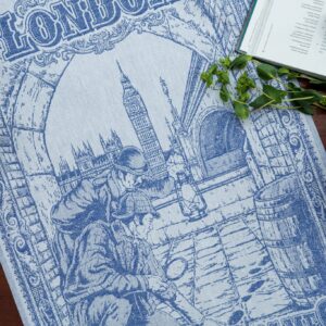 London Sherlock Holmes Jacquard Towel